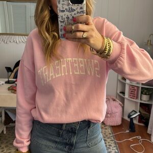 Altar'd State Pink 'Sweetheart' Sweatshirt